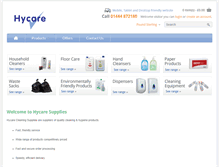 Tablet Screenshot of hycaresupplies.co.uk